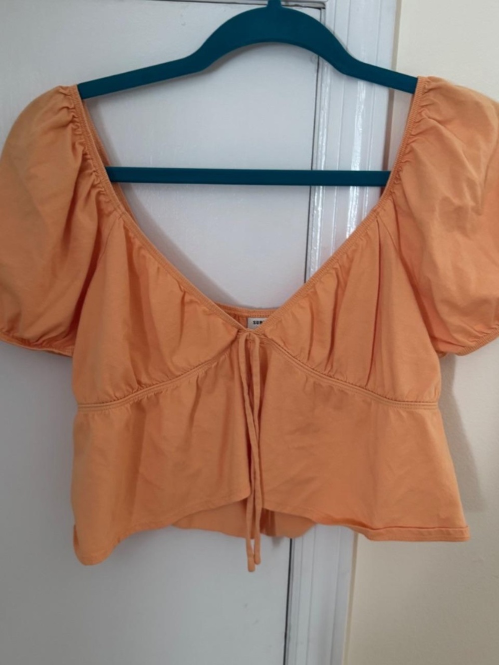 Sunday Best Orange Crop-top